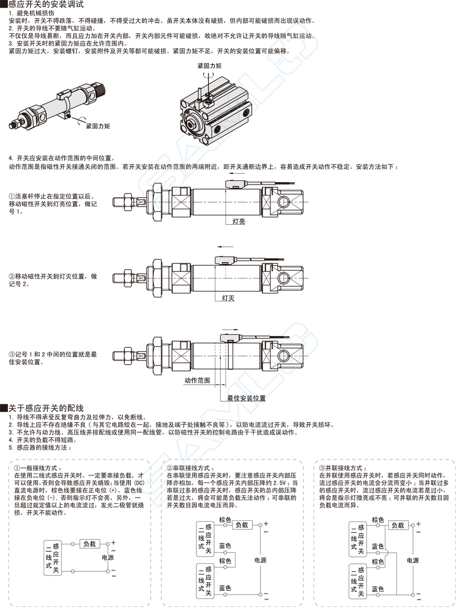 磁性開關DSA安裝調試